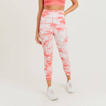 Load image into Gallery viewer, Ribbed Tie-Dyed Side Panel Highwaist Seamless Leggings
