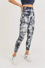 Load image into Gallery viewer, Ribbed Tie-Dyed Side Panel Highwaist Seamless Leggings