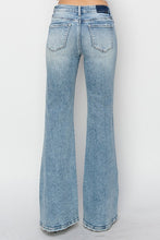 Load image into Gallery viewer, Mid Rise Distressed Flare Jeans
