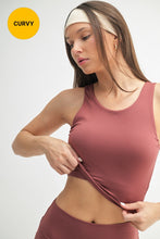 Load image into Gallery viewer, Curvy Venice Cloud Light Scoop Active Tank
