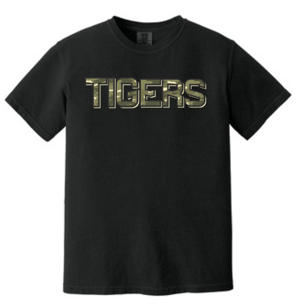 Adult Camo Tigers Tee