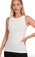 Load image into Gallery viewer, Ribbed Scoop Neck Tank Top
