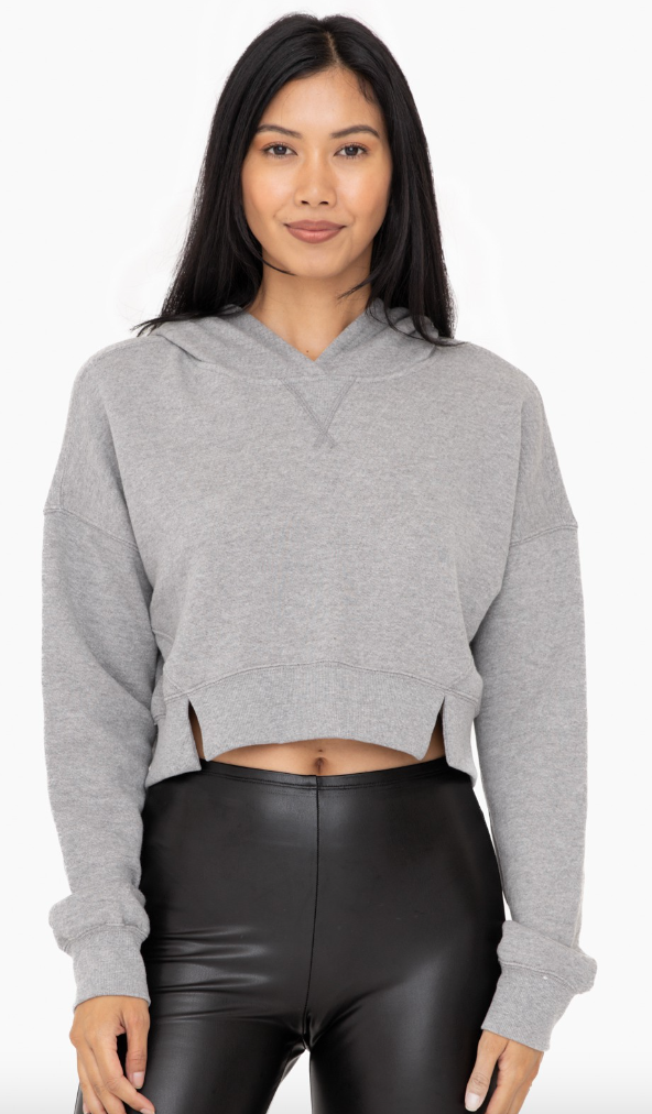 Cropped Pullover Hoodie