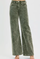 HIGH RISE WIDE LEG CORDUROY PANTS