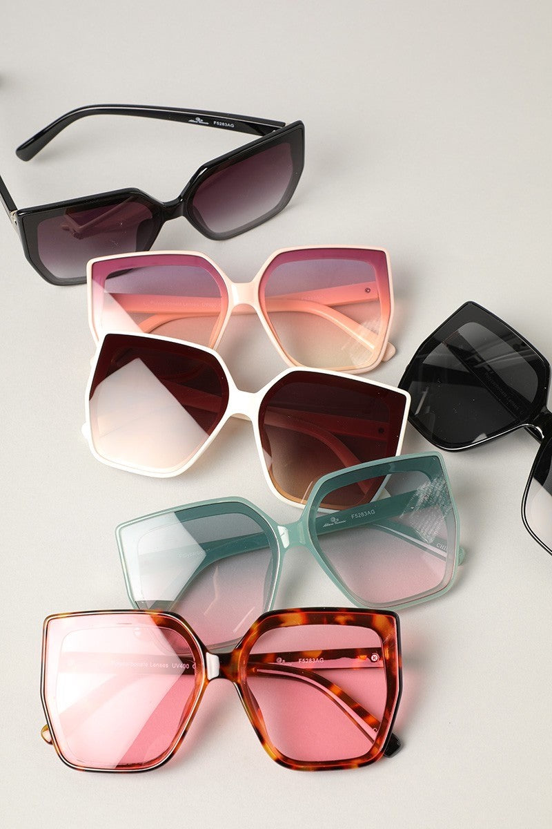 High Fashion Metal Square Frame Sunglasses