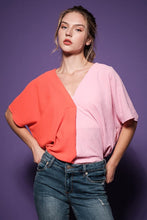 Load image into Gallery viewer, Color Block Tunic Blouse
