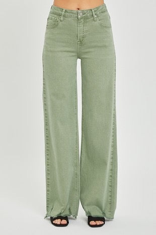 Risen Wide Leg Pants