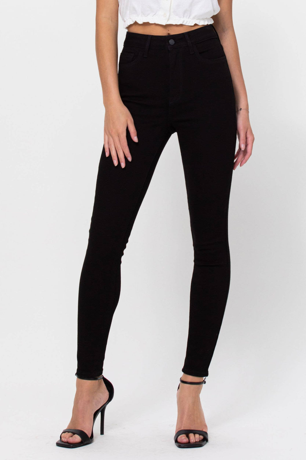 High Rise Ankle Skinny