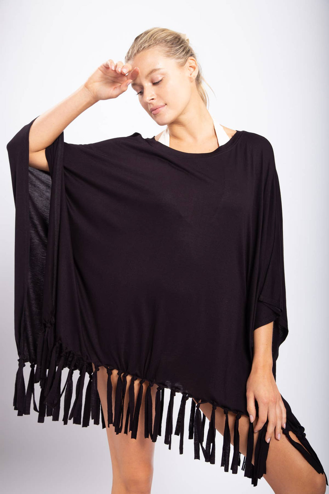 Swim Cover-Up with Fringe