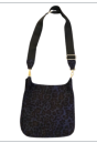 Suede Leopard Print Messenger w/2