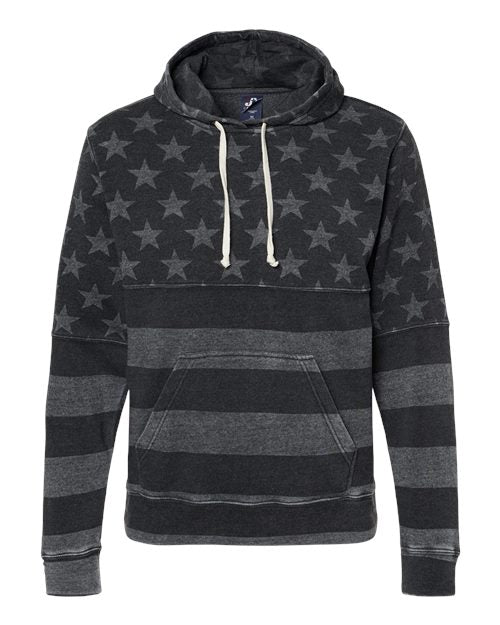 Grey American Flag Hoodie