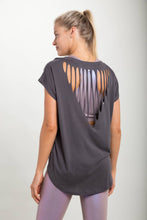 Load image into Gallery viewer, Webbed Cut-Out Back Athleisure Top
