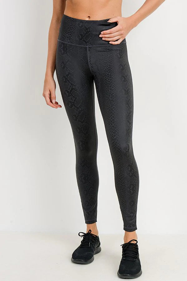 Mono B Black Mamba Snake Legging