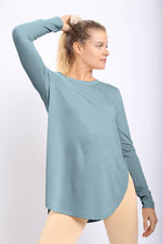 Load image into Gallery viewer, Long Sleeve Flow Top with Side Slit
