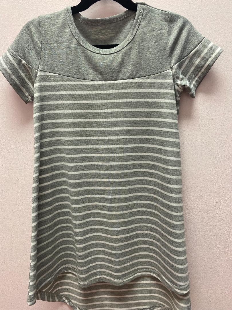 Stripped Tee Shirt Dress