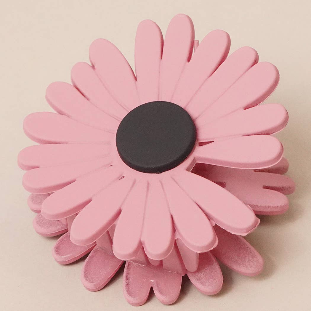 Matte Flower Shaped Design Hair Clip