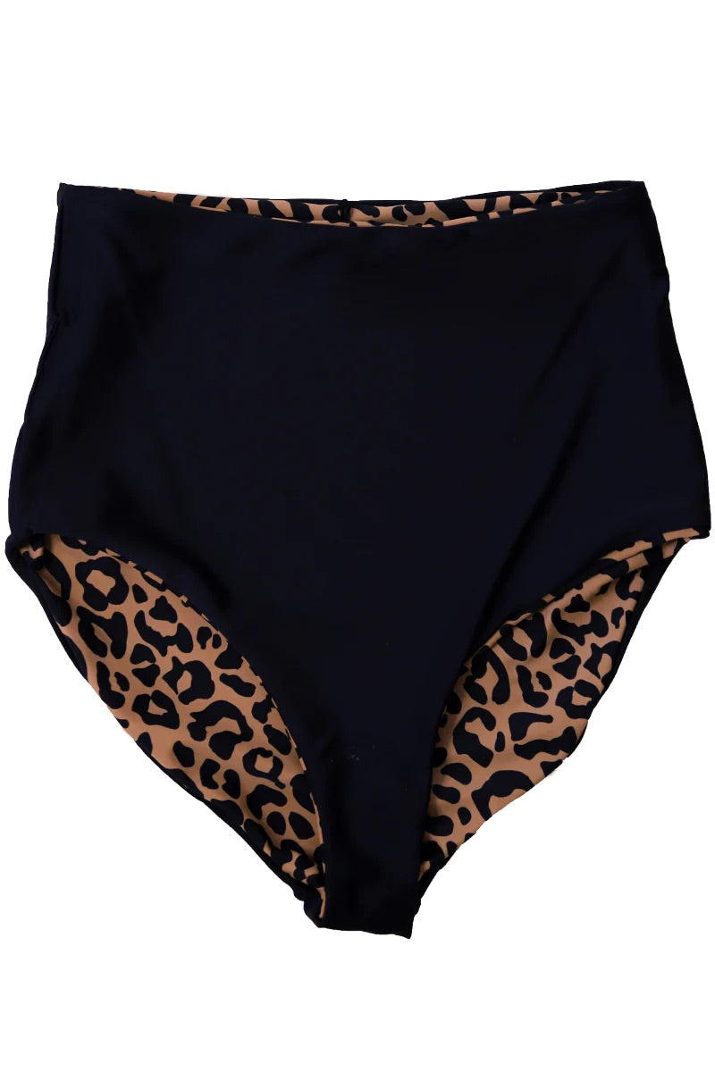 Leopard High Rise Reversible Bottoms