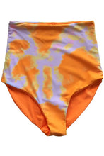 Load image into Gallery viewer, Neon Orange/ Tie Dye High Rise Reversible Bottoms
